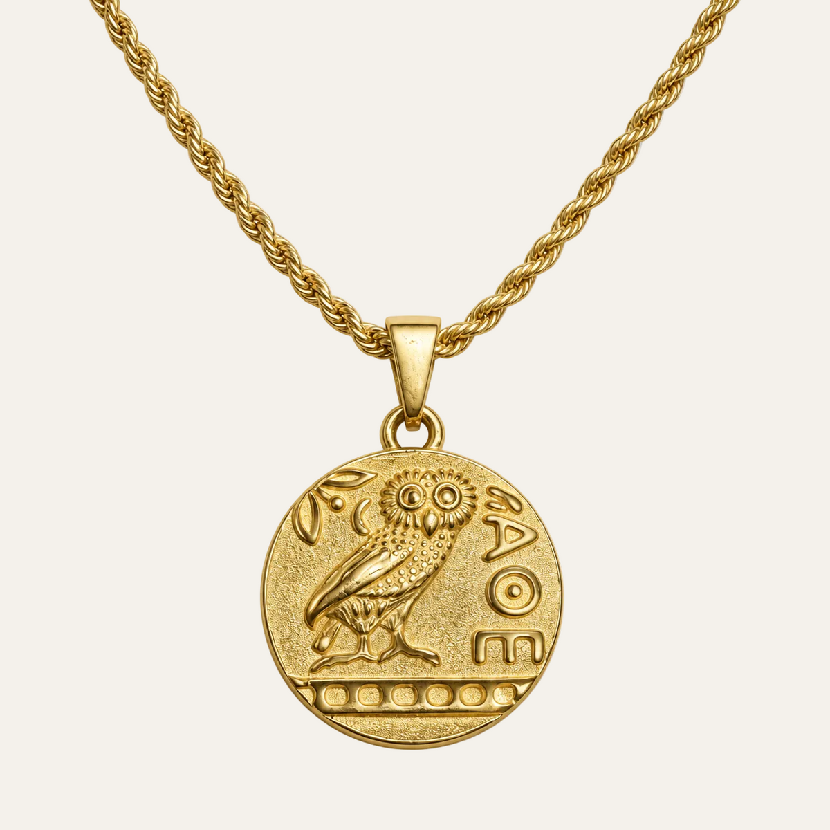 Athenian Owl Necklace
