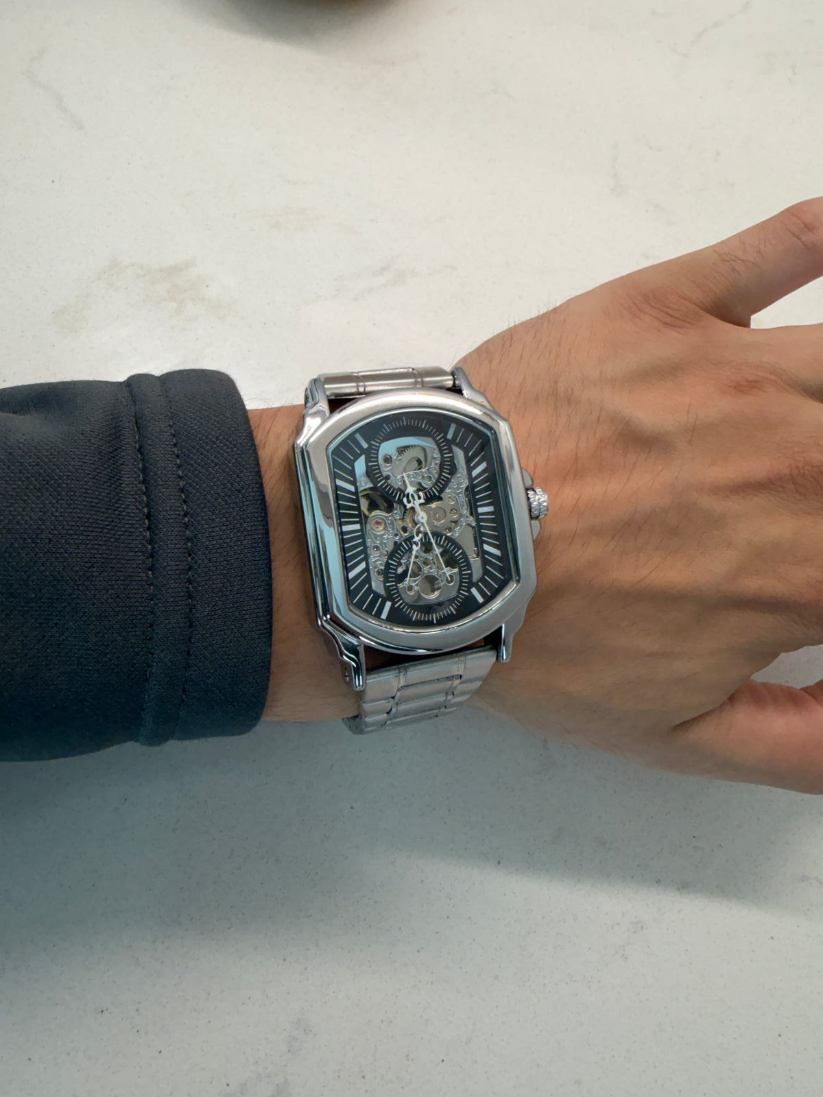SKELETON CLOCK WATCH