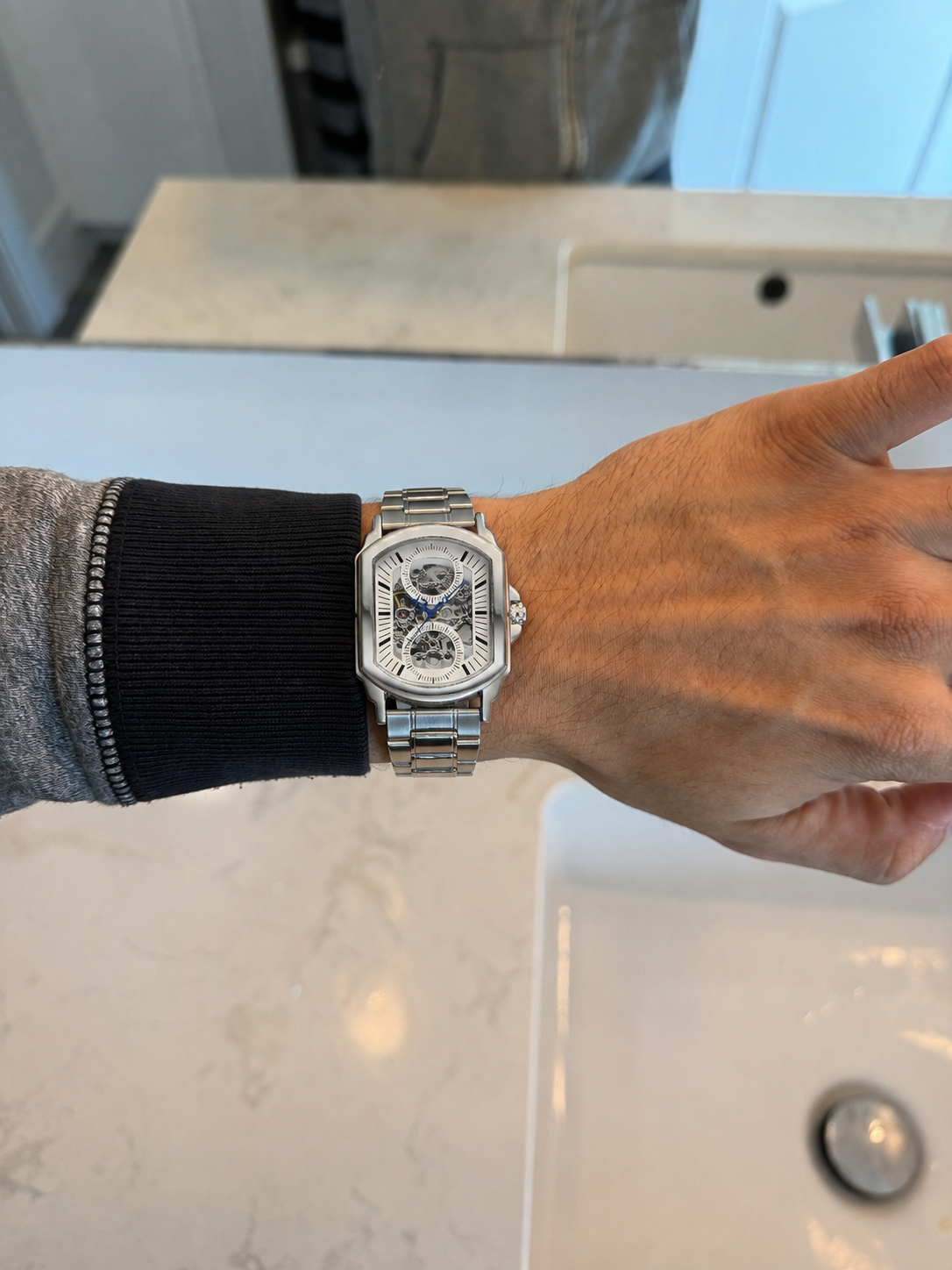 SKELETON CLOCK WATCH
