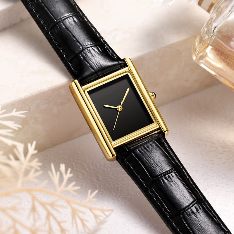 Couple watch belt men's women's watch simple square student watch waterproof quartz watch fashion pair watch